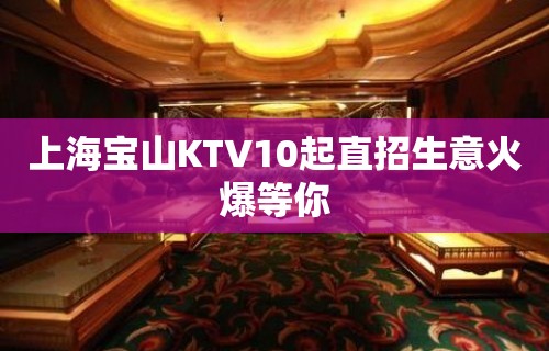 上海宝山KTV10起直招生意火爆等你