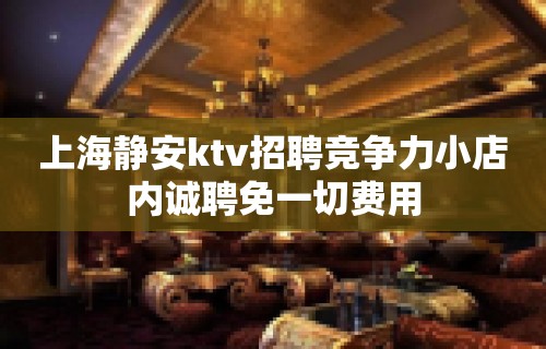 上海静安ktv招聘竞争力小店内诚聘免一切费用