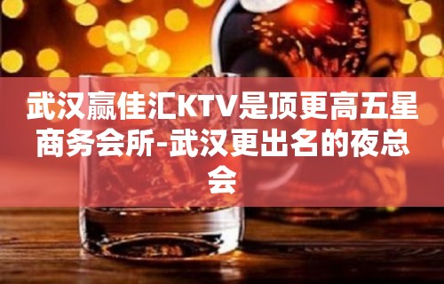 武汉赢佳汇KTV是顶更高五星商务会所-武汉更出名的夜总会