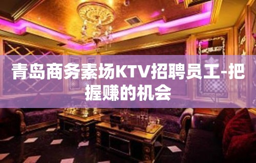 青岛商务素场KTV招聘员工-把握赚的机会