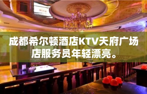 成都希尔顿酒店KTV天府广场店服务员年轻漂亮。