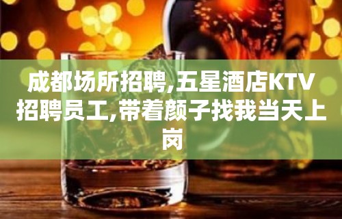 成都场所招聘,五星酒店KTV招聘员工,带着颜子找我当天上岗