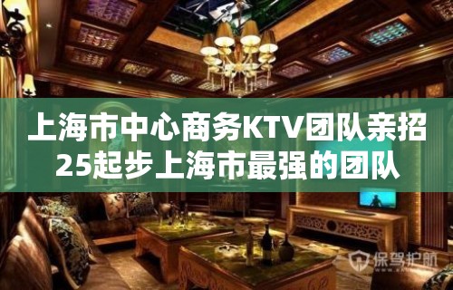 上海市中心商务KTV团队亲招25起步上海市最强的团队