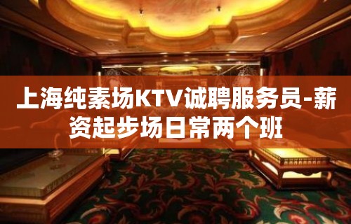 上海纯素场KTV诚聘服务员-薪资起步场日常两个班