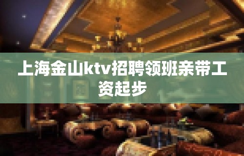 上海金山ktv招聘领班亲带工资起步