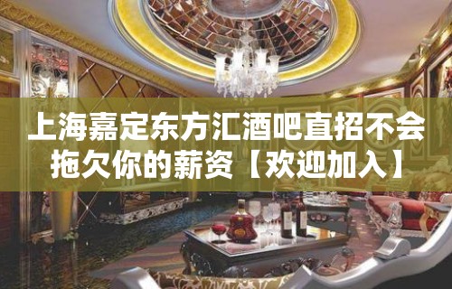 上海嘉定东方汇酒吧直招不会拖欠你的薪资【欢迎加入】