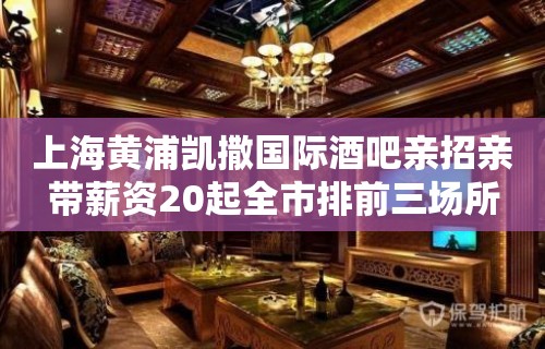 上海黄浦凯撒国际酒吧亲招亲带薪资20起全市排前三场所