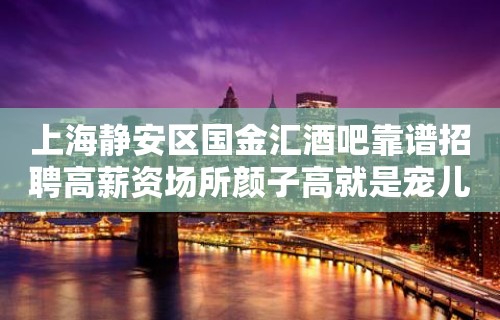 上海静安区国金汇酒吧靠谱招聘高薪资场所颜子高就是宠儿