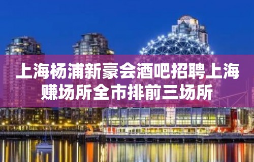 上海杨浦新豪会酒吧招聘上海赚场所全市排前三场所