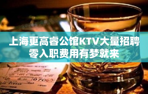 上海更高睿公馆KTV大量招聘零入职费用有梦就来