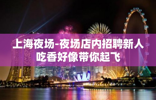 上海夜场-夜场店内招聘新人吃香好像带你起飞