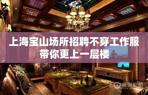 上海宝山场所招聘不穿工作服带你更上一层楼