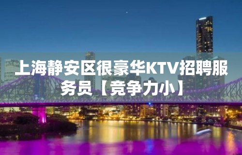 上海静安区很豪华KTV招聘服务员【竞争力小】