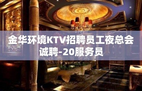 金华环境KTV招聘员工夜总会诚聘-20服务员