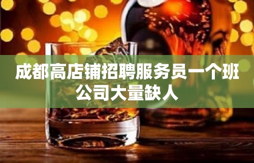 成都高店铺招聘服务员一个班公司大量缺人