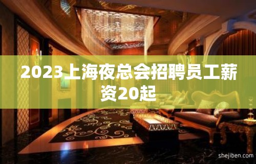 2023上海夜总会招聘员工薪资20起