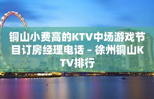 铜山小费高的KTV中场游戏节目订房经理电话 – 徐州铜山KTV排行