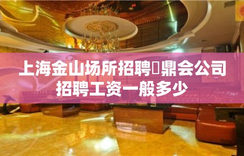 上海金山场所招聘沄鼎会公司招聘工资一般多少