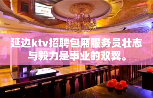 延边ktv招聘包厢服务员壮志与毅力是事业的双翼。