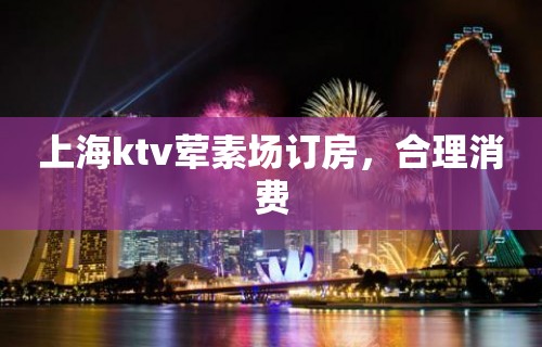 上海ktv荤素场订房，合理消费