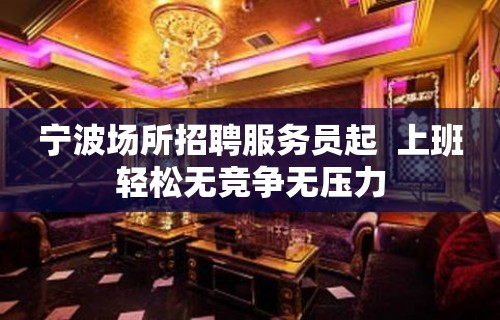 宁波场所招聘服务员起  上班轻松无竞争无压力