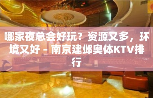 哪家夜总会好玩？资源又多，环境又好 – 南京建邺奥体KTV排行