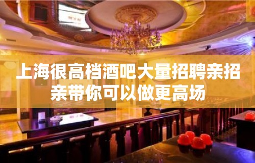 上海很高档酒吧大量招聘亲招亲带你可以做更高场