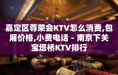 嘉定区尊荣会KTV怎么消费,包厢价格,小费电话 – 南京下关宝塔桥KTV排行