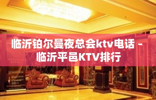 临沂铂尔曼夜总会ktv电话 – 临沂平邑KTV排行