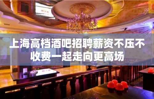 上海高档酒吧招聘薪资不压不收费一起走向更高场