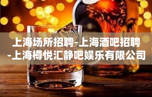 上海场所招聘-上海酒吧招聘-上海樽悦汇静吧娱乐有限公司