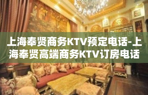 上海奉贤商务KTV预定电话-上海奉贤高端商务KTV订房电话