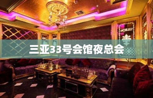 三亚33号会馆夜总会