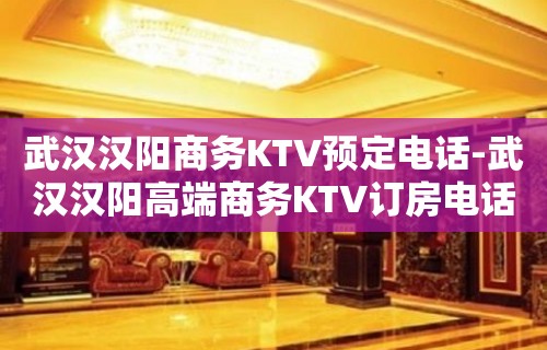 武汉汉阳商务KTV预定电话-武汉汉阳高端商务KTV订房电话