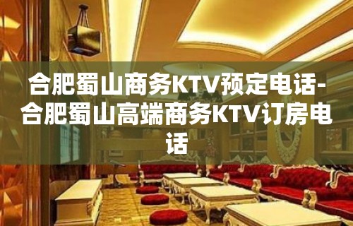 合肥蜀山商务KTV预定电话-合肥蜀山高端商务KTV订房电话