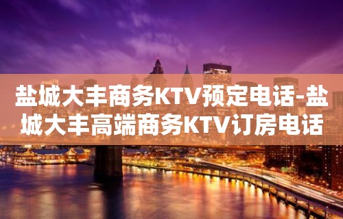 盐城大丰商务KTV预定电话-盐城大丰高端商务KTV订房电话