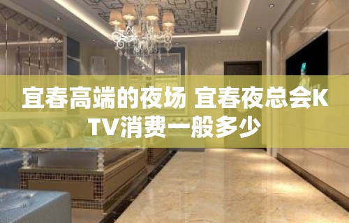 宜春高端的夜场 宜春夜总会KTV消费一般多少