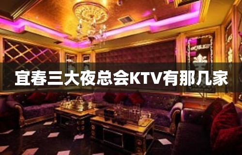 宜春三大夜总会KTV有那几家