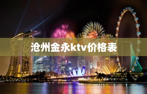 沧州金永ktv价格表