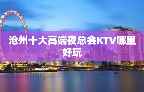 沧州十大高端夜总会KTV哪里好玩