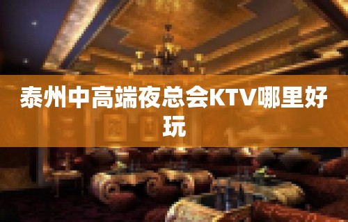 泰州中高端夜总会KTV哪里好玩