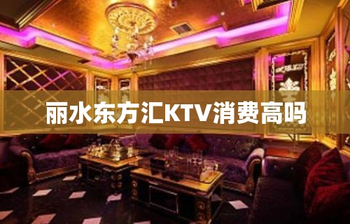 丽水东方汇KTV消费高吗