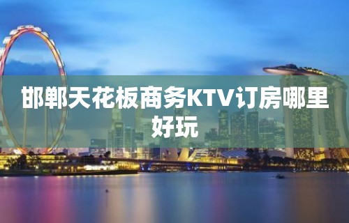 邯郸天花板商务KTV订房哪里好玩