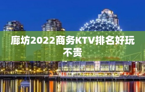 廊坊2022商务KTV排名好玩不贵