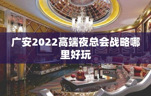 广安2022高端夜总会战略哪里好玩