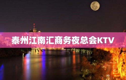 泰州江南汇商务夜总会KTV