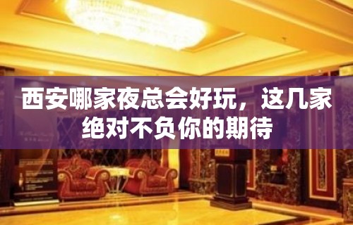 西安哪家夜总会好玩，这几家绝对不负你的期待