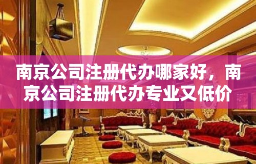 南京公司注册代办哪家好，南京公司注册代办专业又低价