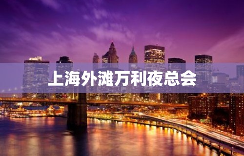 上海外滩万利夜总会