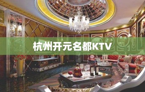 杭州开元名都KTV